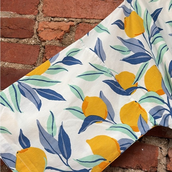 Printfresh Multicolor Lemon Print Kimono Cotton Robe - Picture 3 of 9